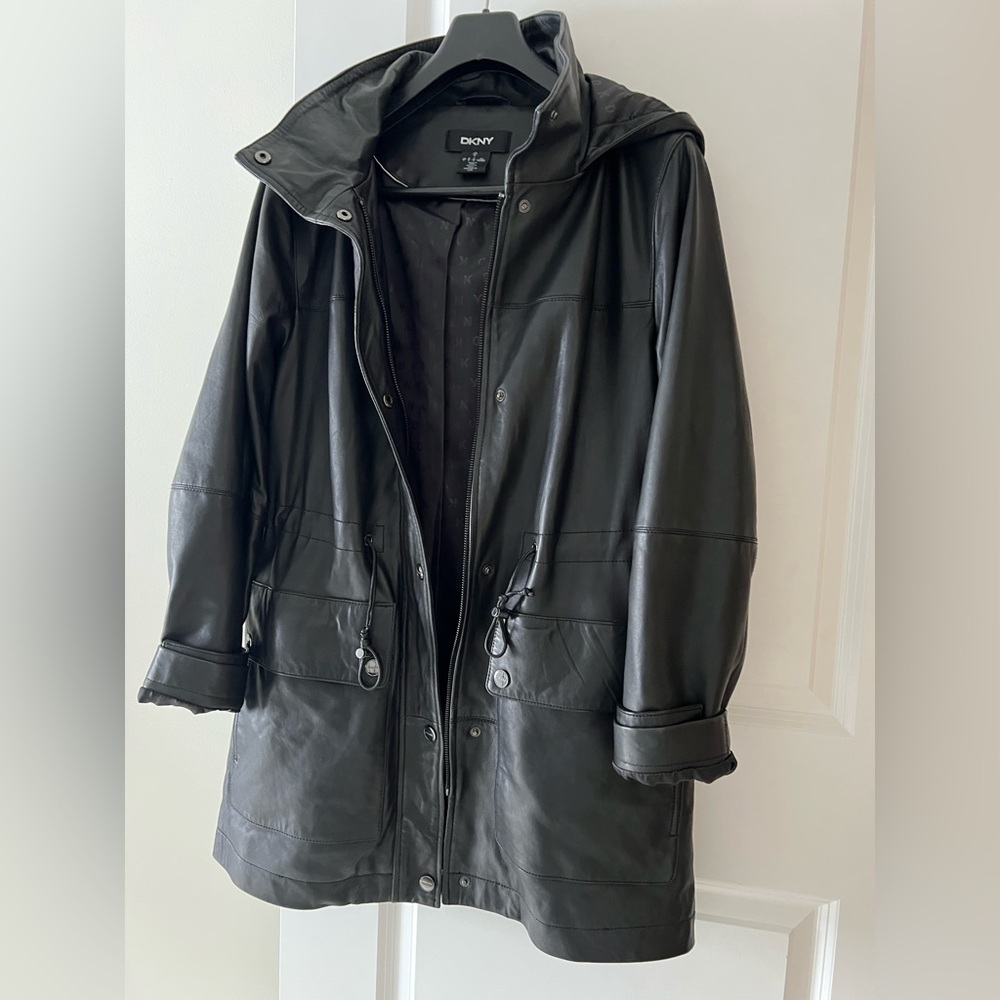 DKNY Women's Black Leather Jacket